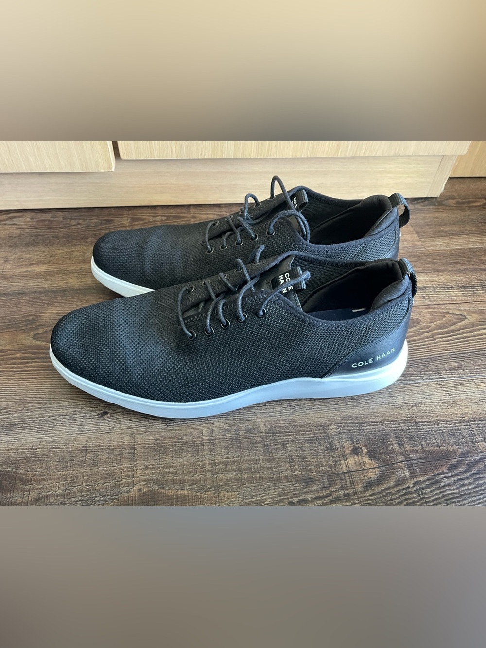 Cole Haan Grand Plus Essex Knit Oxford Sneaker Black Men's Size 11 M C31466
